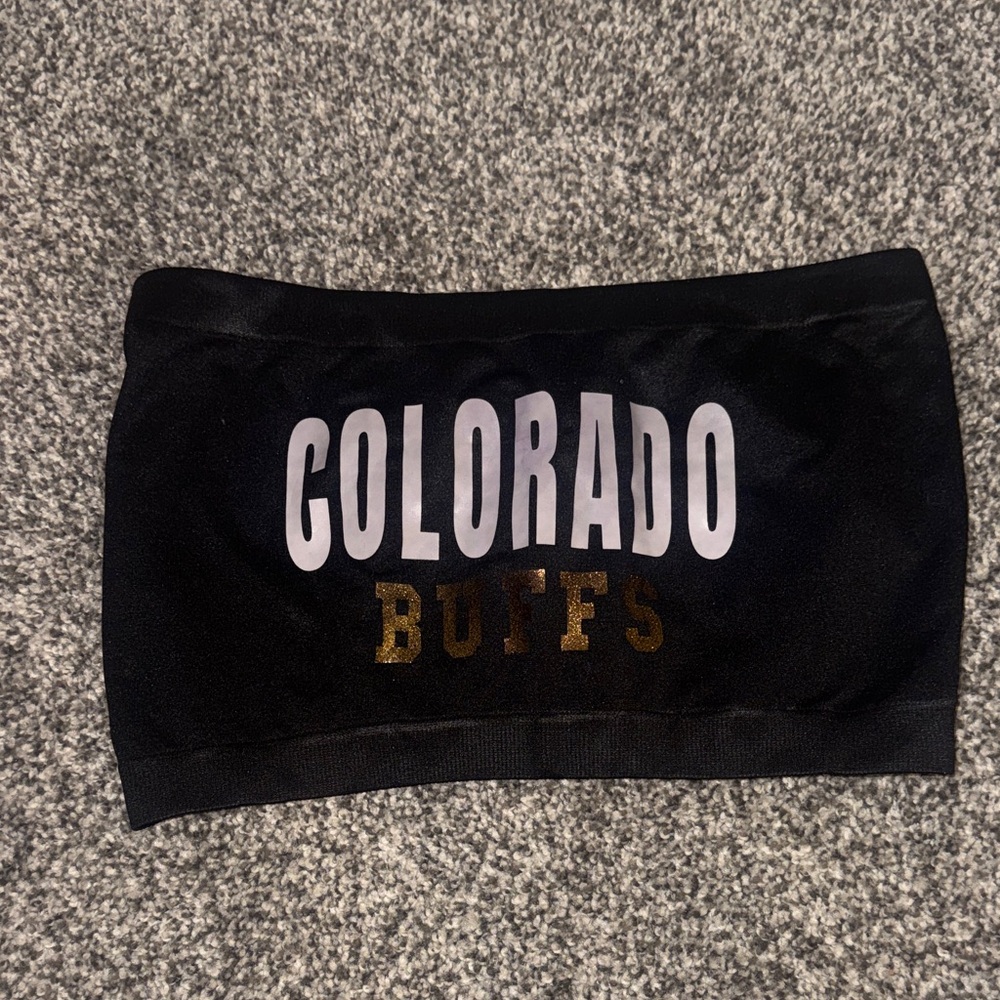 Colorado Buffs Black Bandeau Top